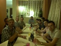 calcio a 5 - cena di fine stagione a valmolin - la tavolata... :)