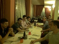 calcio a 5 - cena di fine stagione a valmolin - la tavolata... :)