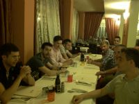 calcio a 5 - cena di fine stagione a valmolin - la tavolata... :)